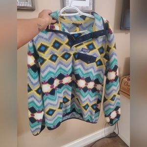 Patagonia Synchilla Aztec print quarter snap